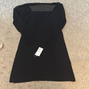 bebe Elegant Black Long Sleeve Dress